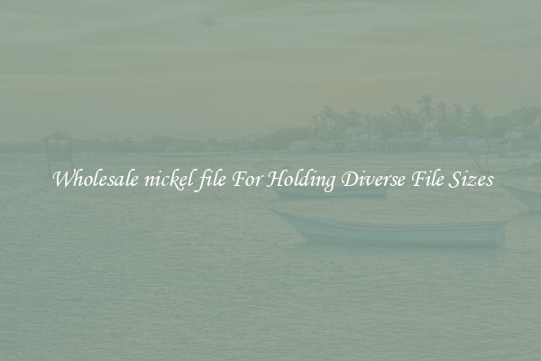 Wholesale nickel file For Holding Diverse File Sizes