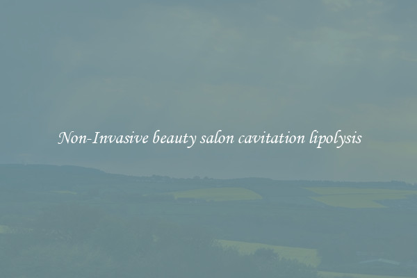 Non-Invasive beauty salon cavitation lipolysis