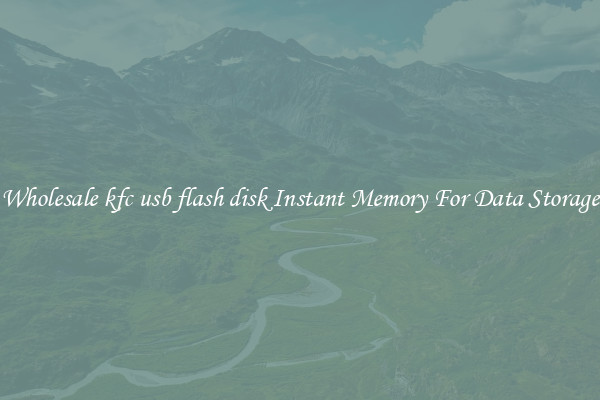Wholesale kfc usb flash disk Instant Memory For Data Storage