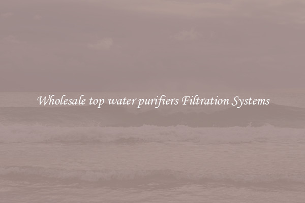 Wholesale top water purifiers Filtration Systems