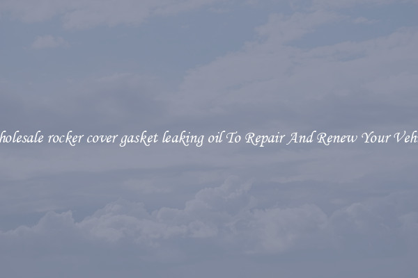 Wholesale rocker cover gasket leaking oil To Repair And Renew Your Vehicle