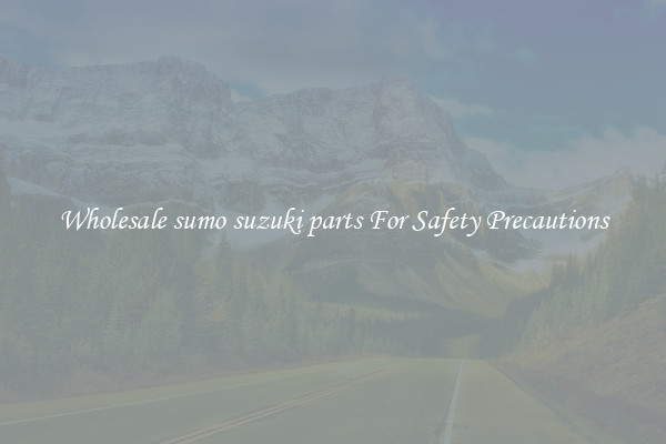 Wholesale sumo suzuki parts For Safety Precautions