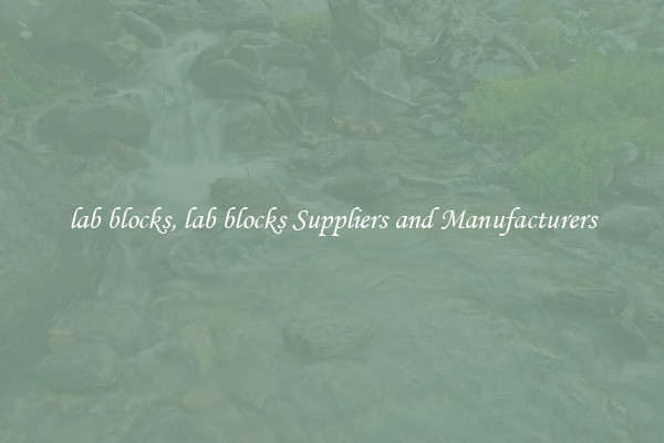 lab blocks, lab blocks Suppliers and Manufacturers