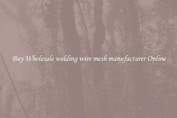 Buy Wholesale welding wire mesh manufacturer Online