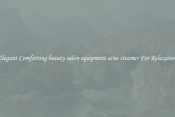 Elegant Comforting beauty salon equipment acne steamer For Relaxation
