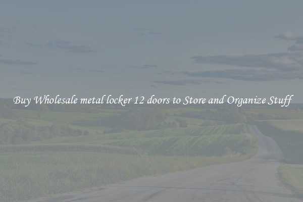 Buy Wholesale metal locker 12 doors to Store and Organize Stuff