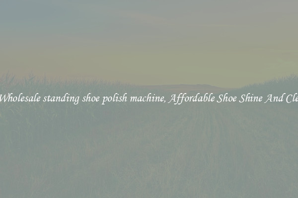Buy Wholesale standing shoe polish machine, Affordable Shoe Shine And Cleaning