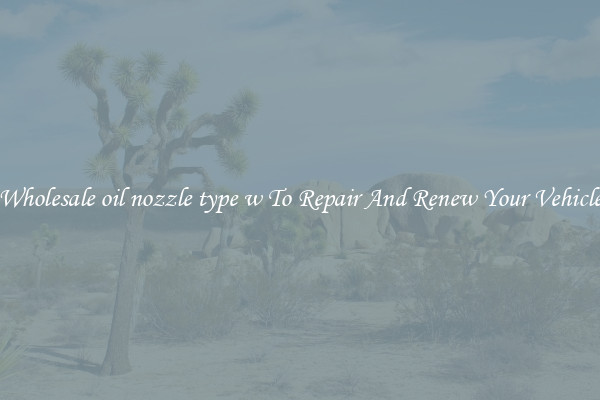 Wholesale oil nozzle type w To Repair And Renew Your Vehicle