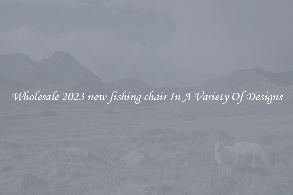 Wholesale 2023 new fishing chair In A Variety Of Designs