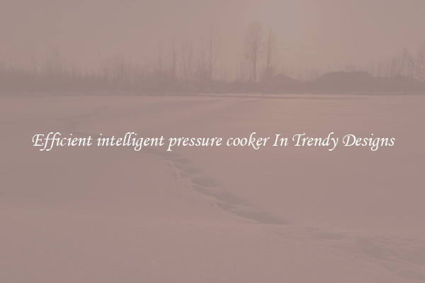 Efficient intelligent pressure cooker In Trendy Designs