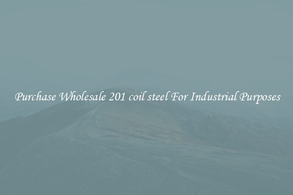Purchase Wholesale 201 coil steel For Industrial Purposes